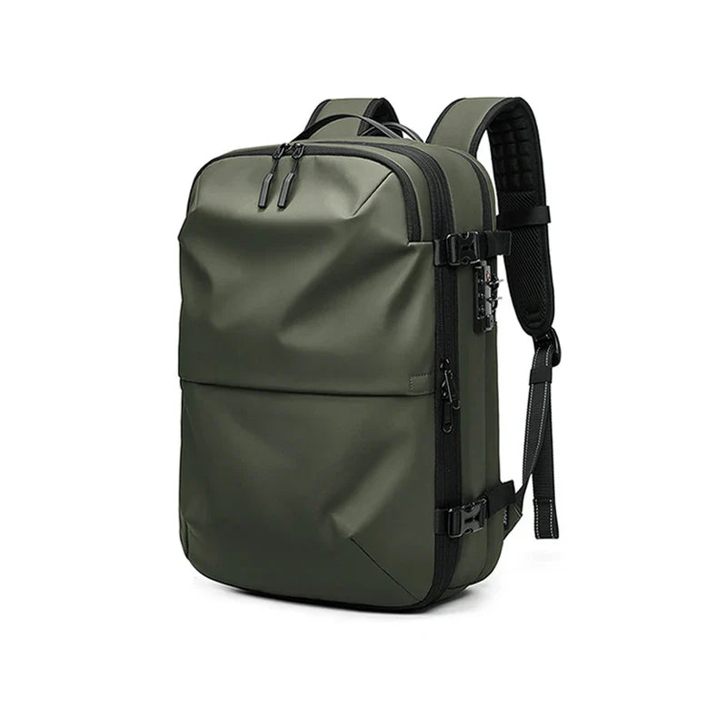 Mochila de viagem masculina compressão à vácuo 17 polegadas