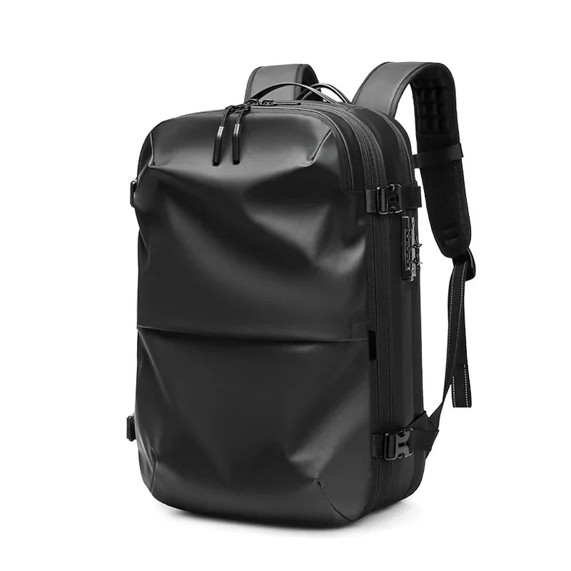 Mochila de viagem masculina compressão à vácuo 17 polegadas