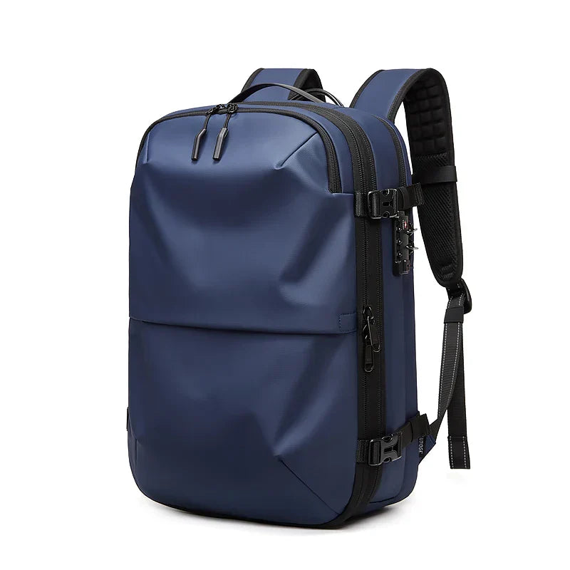 Mochila de viagem masculina compressão à vácuo 17 polegadas